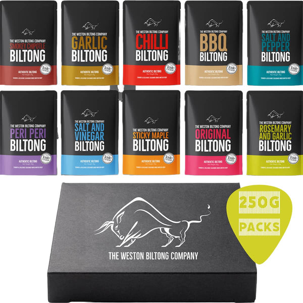 2.5kg Biltong Selection Box Pick your Fat Level